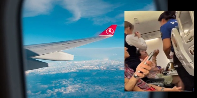THY Uçağında Kabin Ekibini Tehdit Eden Yolcu Kara Listeye Alındı